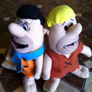 Fred and Barney Plush Dolls The Flintstones by Toy Factory