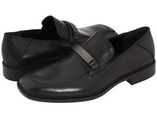 Calvin Klein Mens Dress Shoes F0505 Frolic Black Leather Slip on with