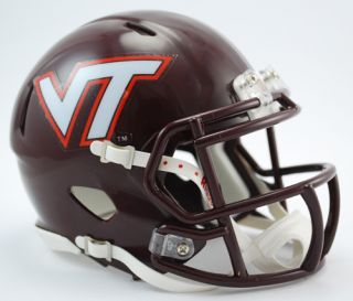 VIRGINIA TECH HOKIES NCAA Revolution Speed Mini Football Helmet