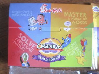 CRANIUM FAMILY EDITION GAME PACK CHICK FIL A TOY GAME 2010 ~USED BUT