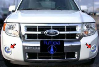 2008 Ford Escape Xenon Fog Lamps Lights 08 White Blue