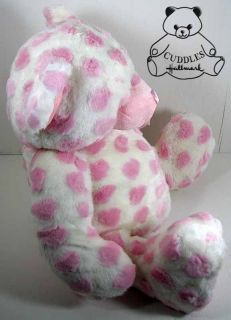 Hugabella Teddy Bear Ganz Plush Toy Stuffed Animal White Pink Heart