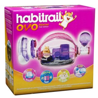Habitrail Ovo Home Habitat Complete Hamster / Pet Cage   Pink