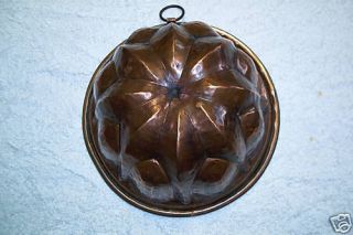 French Copper Pudding Mold Large Slices and Arches