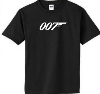 007 James Bond Logo T Shirt Tee Double O 7 Sean Moore