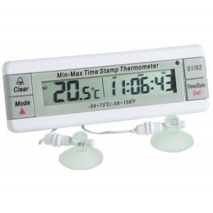 Fridge Freezer Alarm Thermometer with Time Stamp
