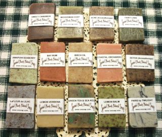 Sample Size SM Bars Natural Handmade Soap Shampoo 23 Varieties to