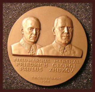 USA Art Medal Stalingrad Paulus Zhukov Maco USSR