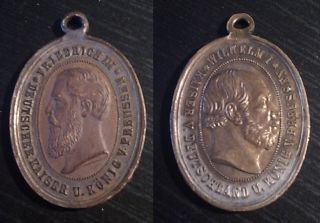 NO1621 German Patriotic Emperor Friedrich Wilhelm Medal 1888