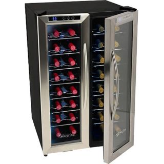 wine cooler dual zone stainless steel twr325ess fridge edgestar