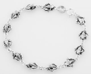  Frog Bracelet Sterling Silver