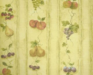 kitchen fruits grapes pear apple wallpaper ks24882