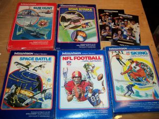   games lot of 5 with boxes some manuals vintage video games L221