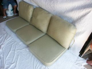 Frontgate Carlisle Outdoor Sofa Replacement Cushions 6P Savannah