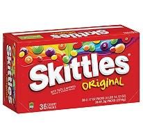 Skittles Orig Trop Sour Wild Berry Crazy Cores 24 Packs