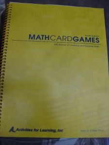 Right Start Math Card Games 4th Ed Book and Manipulatives Lot