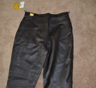 New Rem Garson Brown Leather Pants Designer Womens Size 12 $180