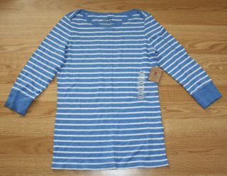 Womens Lucky Brand Blue and White Striped Shirt Size s Small $50