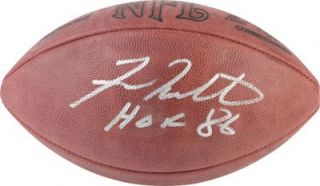 Fran Tarkenton HOF Autographed Football Minnesota Vikings Mounted