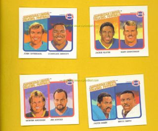 1989 Talking football, Rams, JACKIE SLATER, HOF & GARY ZIMMERMAN