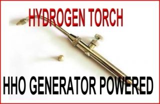 HHO Gas Torch Hydrogen Torch HHO Generator Powered