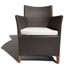   Garden Patio Furniture All Weather Wicker Bistro Chair Seat Cushion