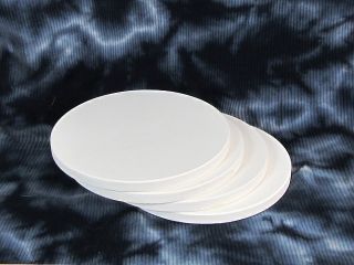 Plain Blank White Ceramic Coasters 4 Pack