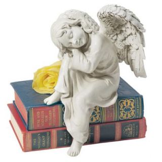peaceful sleeping angel sculpture garden statue