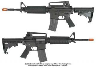 Licensed King Arms COLT M4A1 FULL METAL BLACK AEG Airsoft Rifle