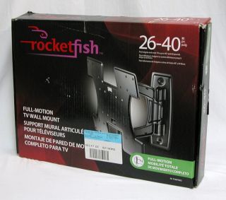 Rocketfish RF TVMFM02   Full Motion Wall Mount 26 40 Flat Screen LCD