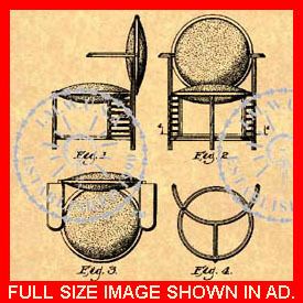  US Patent for A Frank Lloyd Wright Chair 116 3