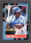 Frank White Autograph 1988 Topps Signed Card Royals 88