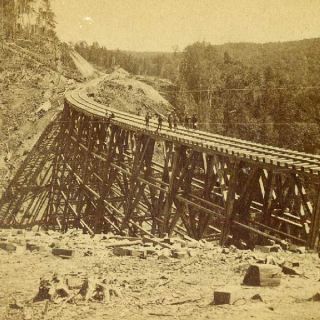 Trestle on The St Paul Duluth RR by P B Gaylord 1880S