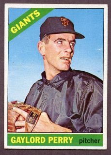1966 TOPPS #598 GAYLORD PERRY GIANTS EX FROM COMPLETE SET 186927