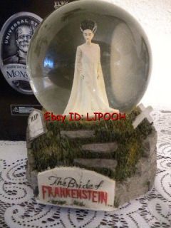 Large Bride of Frankenstein Snowglobe Halloween Globe