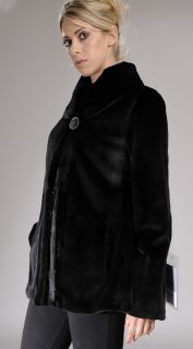 sheared black Mink Fur jacket   SAGA FURS  New   All sizes available