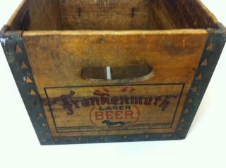 vintage frankenmuth 12 24 oz beer bottle crate vintage frankenmuth