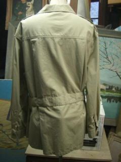 Willis Geiger Vtg Jacket Mens 44 Khaki Safari Epaulets Shirt Jac Bush