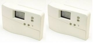 Garrison Set of 2 Digital Programmable Thermostat Heat and Cool Fan 4