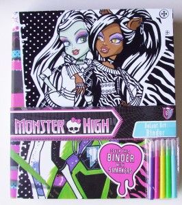 Monster High 3 Ring Binder Velvet Art Personalize It Ships Fast Free