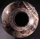 Gary Louis Acoma Etched Horsehair Pottery Vase