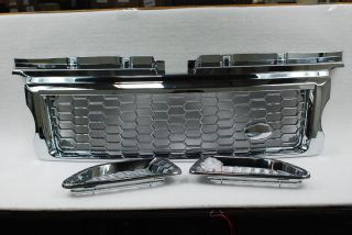  Rover Triple Chrome Plated Front Sport G2 Mesh Grille Side Vent