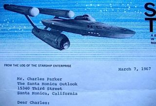 Star Trek Gene Roddenberry Signed Desilu Letter Autograph COA 1967 Vtg