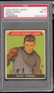  1933 Sport Kings Gene Tunney 18 PSA 7 Beauty