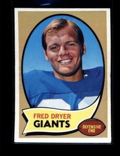 1970 Topps 247 Fred Dryer Giants Rookie EXMT 32435