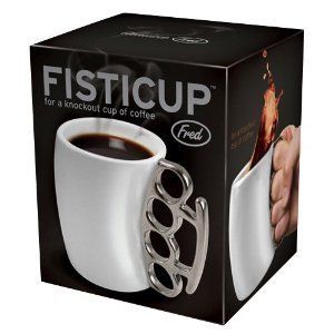Fred Friends Fisticup Metallic Handled Ceramic Mug