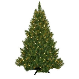 General Foam Plastics Evergreen Fir Prelit Christmas Tree with 250