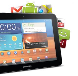 Samsung Galaxy Tab GT P7320 32GB, Wi Fi + 4G (Unlocked), 8.9in   Black