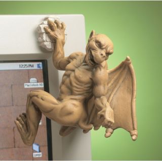 Gaston Gothic Gargoyle Computer Climber Statue Design Toscano European
