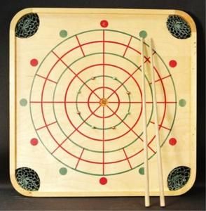 Vintage Carrom Game Board, Made In Ludington, MI